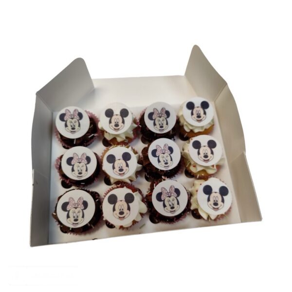 12 Mini Image Topper Cupcakes