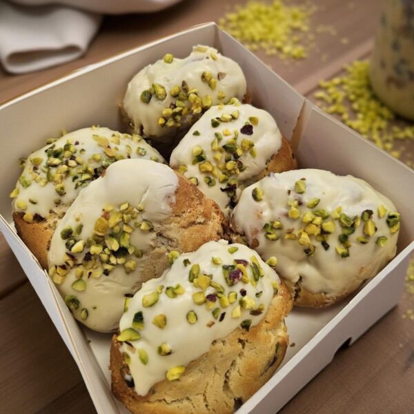Pistachio White Chocolate Cookies